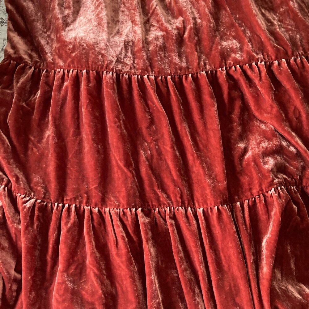 Rosy Velvet Somerset Dress, Anthropologie, great condition - Picture 9 of 10